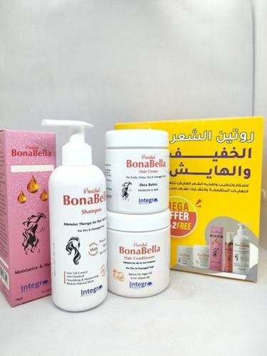 بونابيلا بوكس روتين الشعر الخفيف و الهايش 4*1
